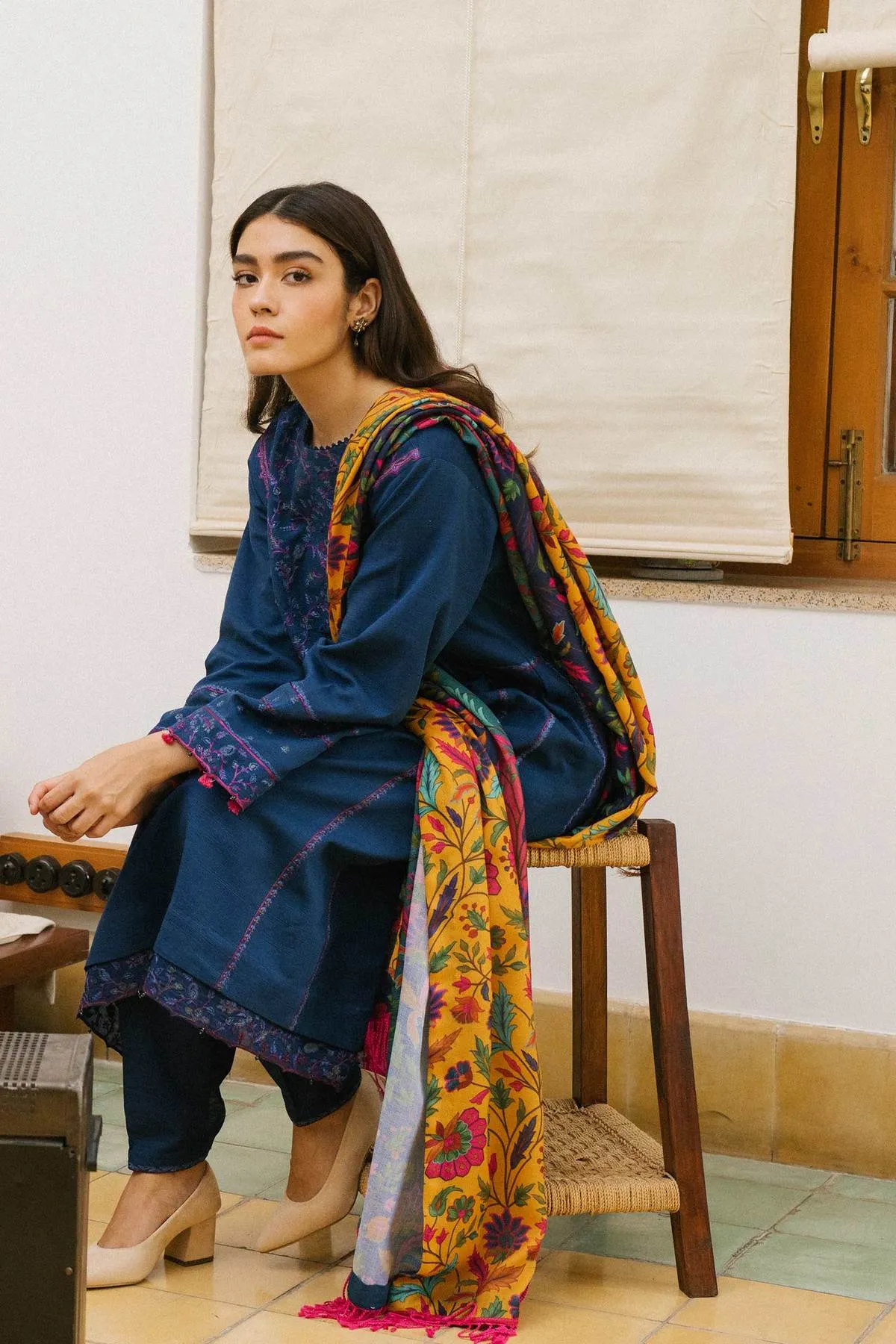 ZW21-8B |  Zara Shahjahan Coco Winter 2021 Collection | Unstitched Embroidered Light Khaddar Suits