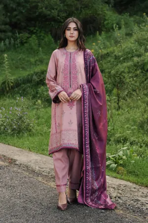 ZW22-4B | Zara Shahjahan Coco Winter Collection 2022 | Unstitched Embroidered Khaddar Linen  Suits