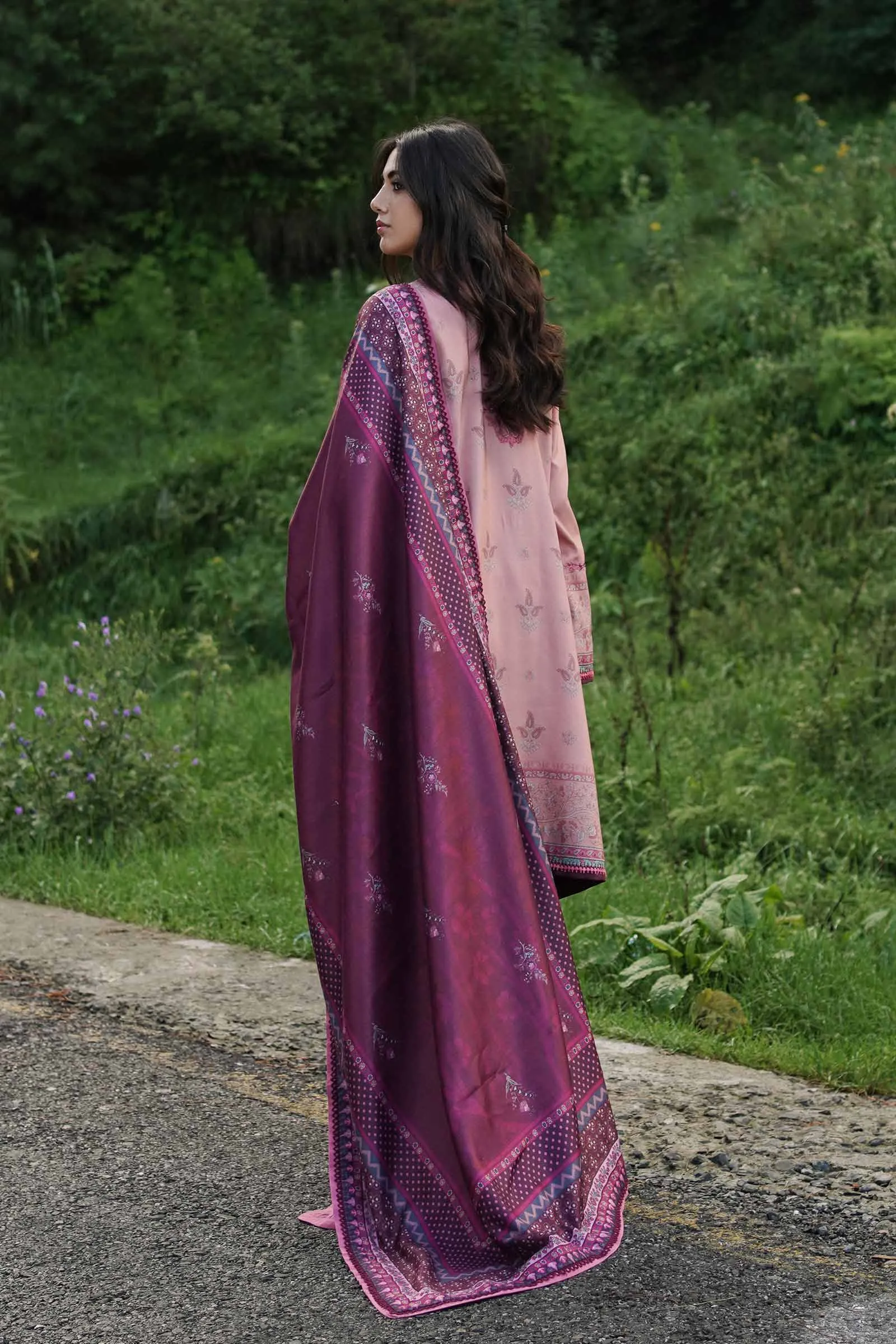 ZW22-4B | Zara Shahjahan Coco Winter Collection 2022 | Unstitched Embroidered Khaddar Linen  Suits